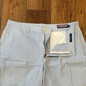 Vineyard Vines Blue and White Seersucker Club Shorts